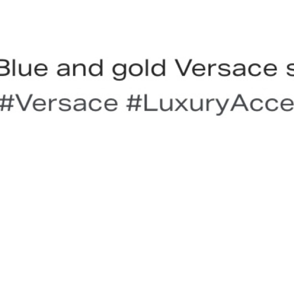Versace Blue and Gold Suit